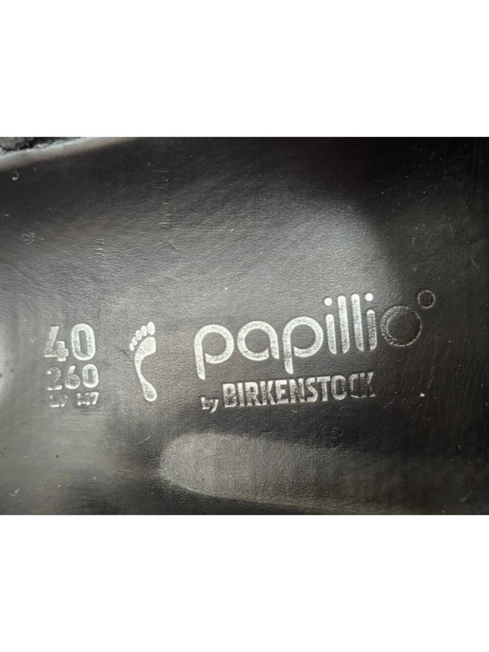 Papillio Birkenstock Arizona Exquisite Leather Chunky Platform Sandals Black L 9 - Picture 13 of 16